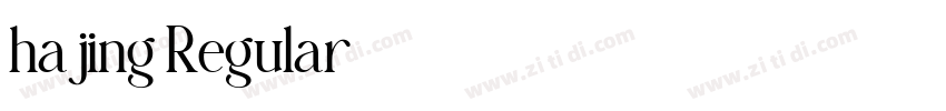 hajing Regular字体转换